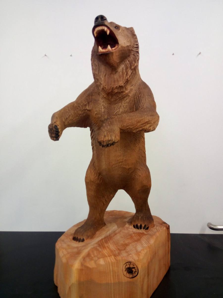 Grizzlybär, gebeizt und geölt