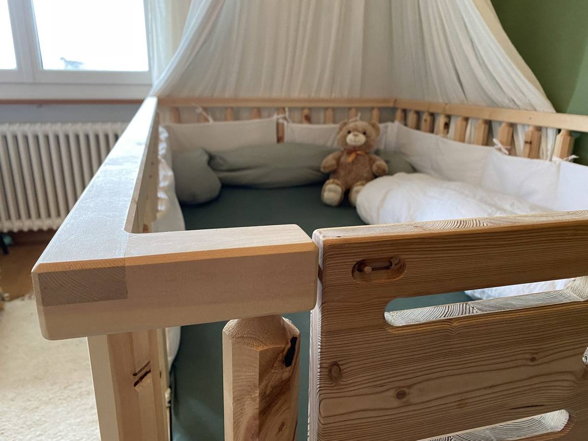 Kinderbett, Ansicht von oben